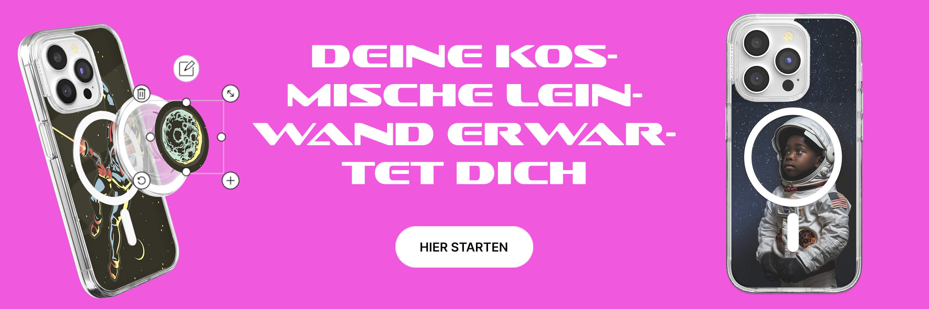 Deine kosmische Leinwand erwartet dich