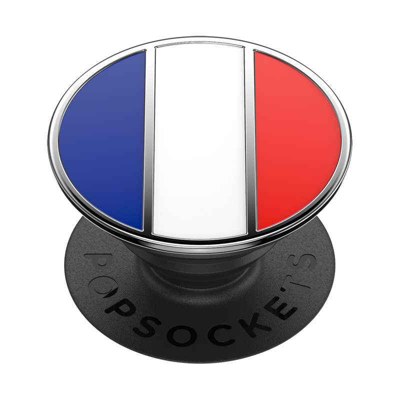 Enamel French Flag — Adhesive PopGrip image number 0