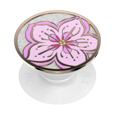 Glitter Cherry Blossom — Adhesive PopGrip