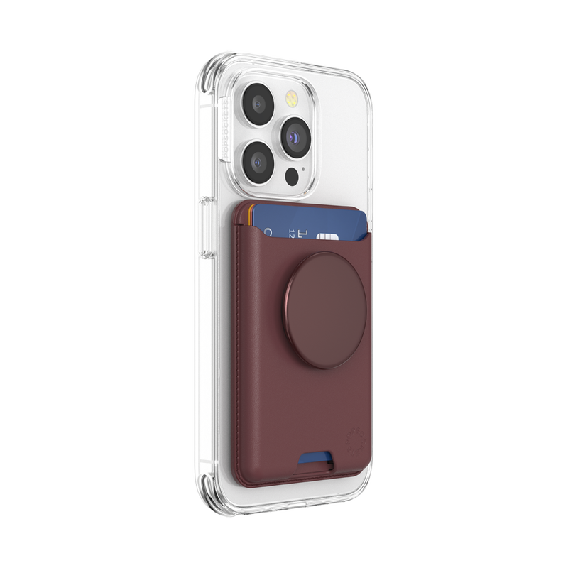 Aluminum Oxblood — Softgoods PopWallet+ for MagSafe image number 5