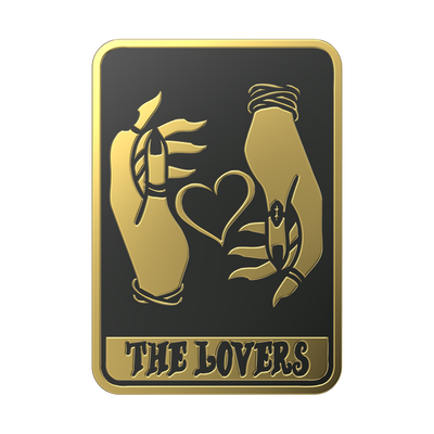 Enamel Tarot Card The Lovers