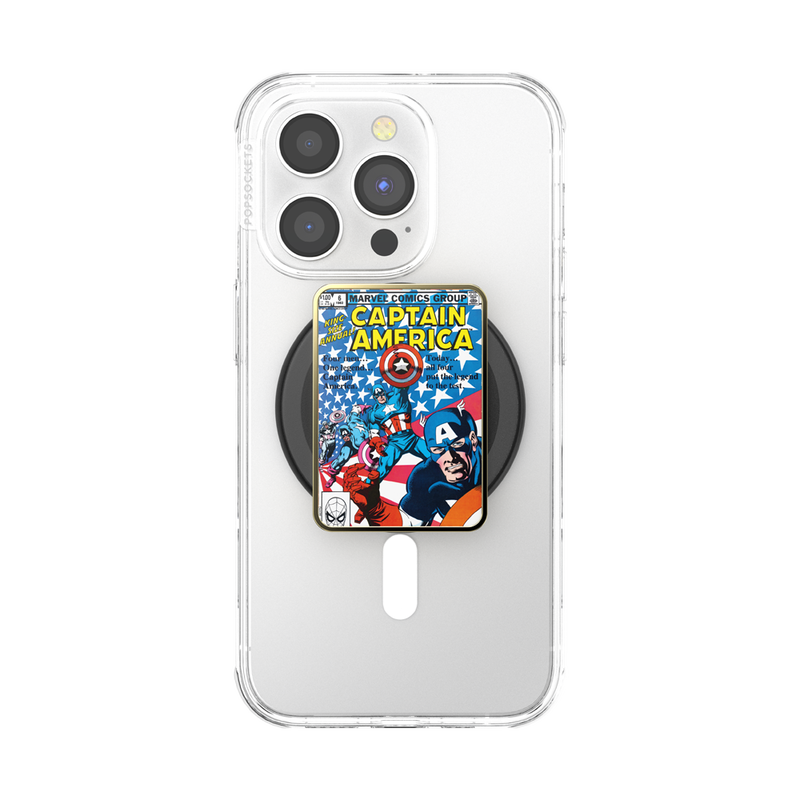 Enamel Captain America Comic Book — MagSafe PopGrip image number 3