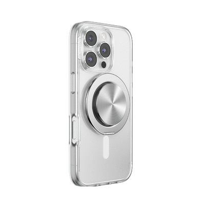 Secondary image for hover Aluminum Radial Silver —  MagSafe Kick-Out Grip & Stand