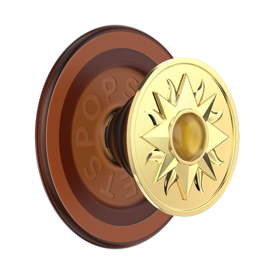 Enamel Sun Jewel Amber — MagSafe PopGrip