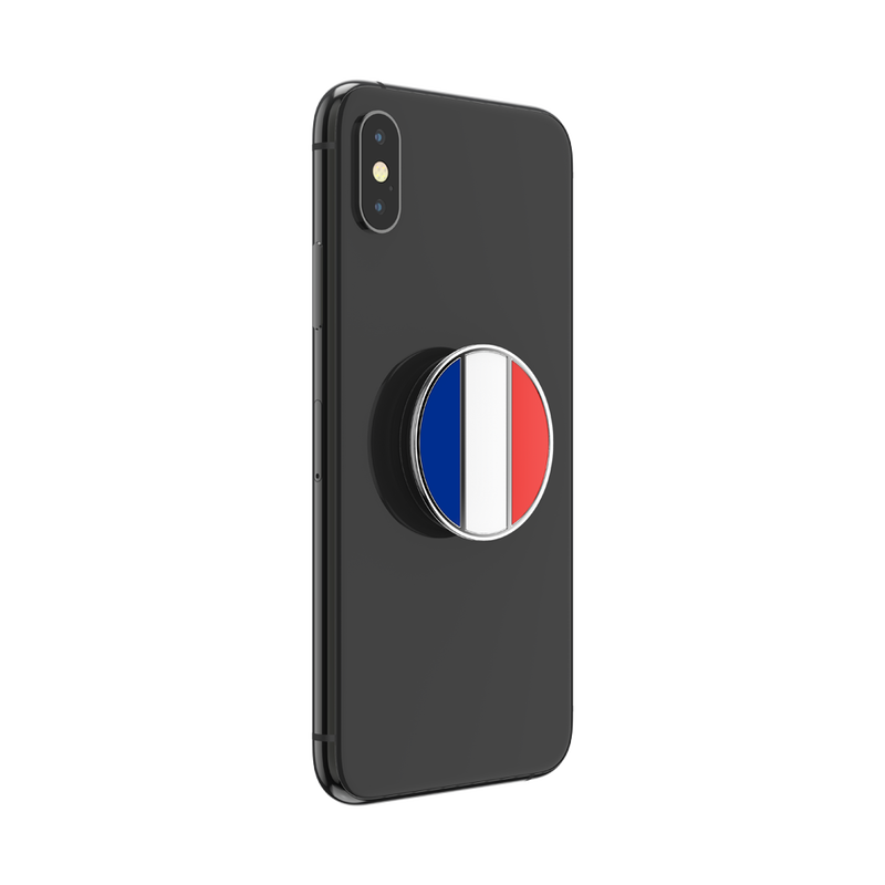 Enamel French Flag — Adhesive PopGrip image number 3