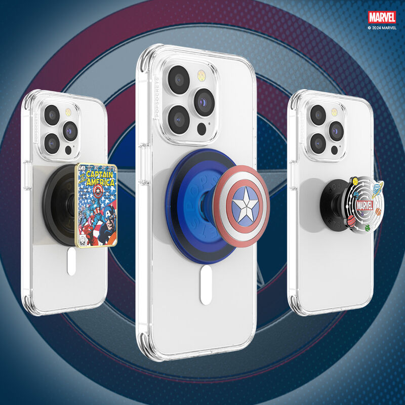 Enamel Captain America Comic Book — MagSafe PopGrip image number 4