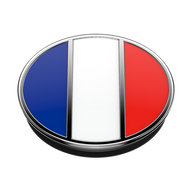 Enamel French Flag — Adhesive PopGrip image number 2