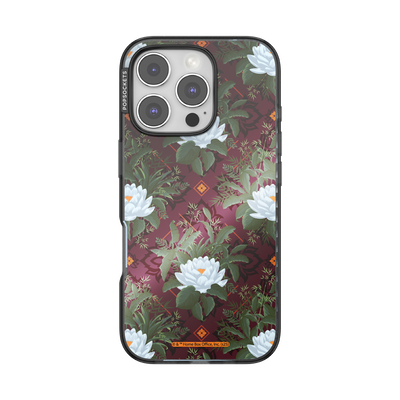 Mirror Lush White Lotus — iPhone 16 Pro MagSafe Case