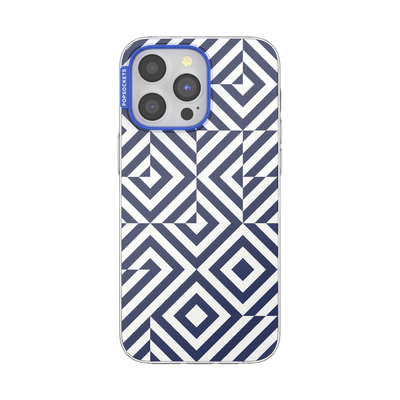 Tiled Navy — iPhone 15 Pro Max MagSafe Case