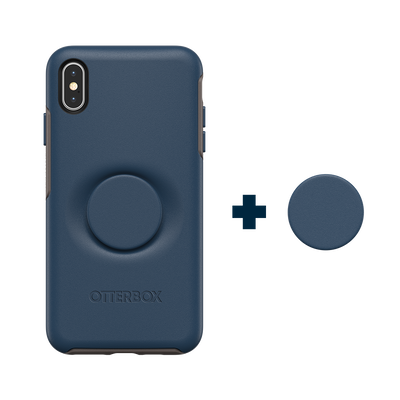 Secondary image for hover Otter + Pop Go To Blue Symmetry Series Case — iPhone XS Max