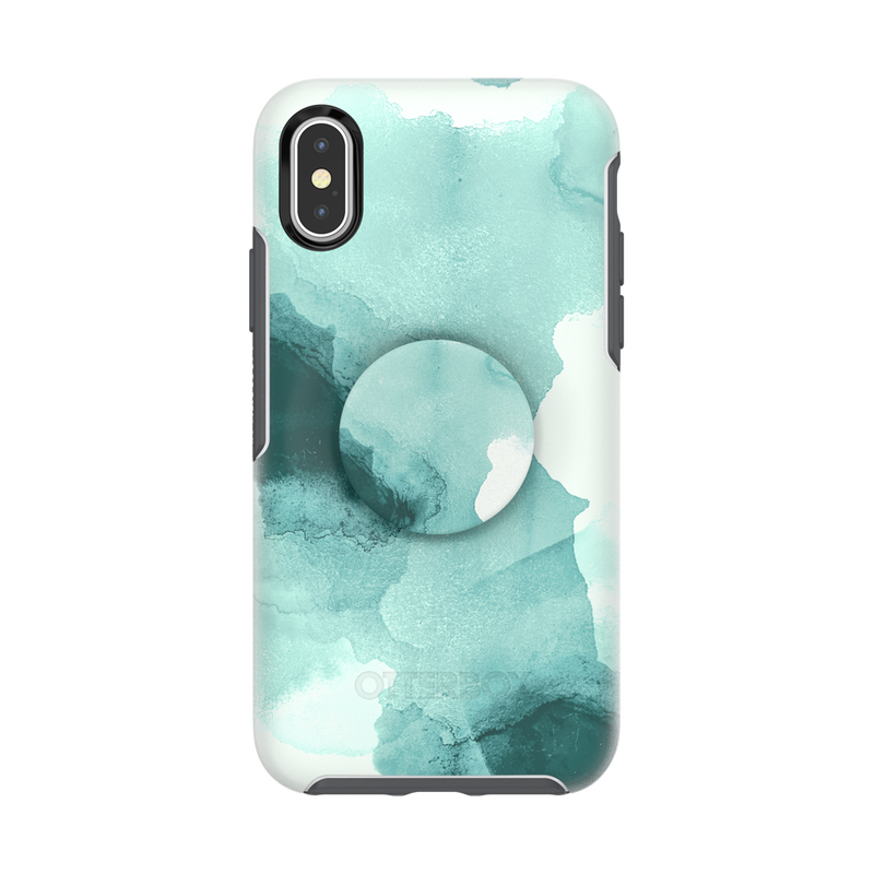 Otter + Pop Symmetry Series Case Tourmaline Smoke — iPhone X/XS image number 0