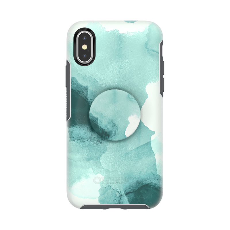 Otter + Pop Symmetry Series Case Tourmaline Smoke — iPhone X/XS image number 1