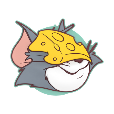 Secondary image for hover PopOut Cheese'd Tom — Adhesive PopGrip