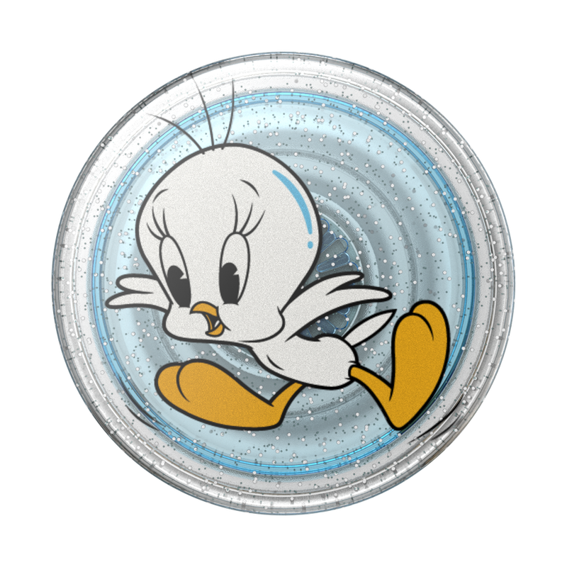 Glitter Translucent Fly Tweety! — Adhesive PopGrip image number 1