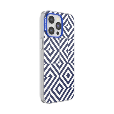 Secondary image for hover Tiled Navy — iPhone 15 Pro Max MagSafe Case