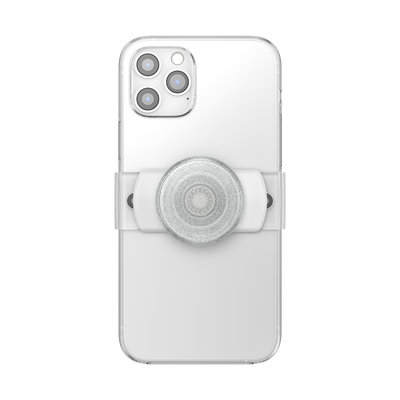 Secondary image for hover Clear Glitter Silver — Slide Stretch PopGrip