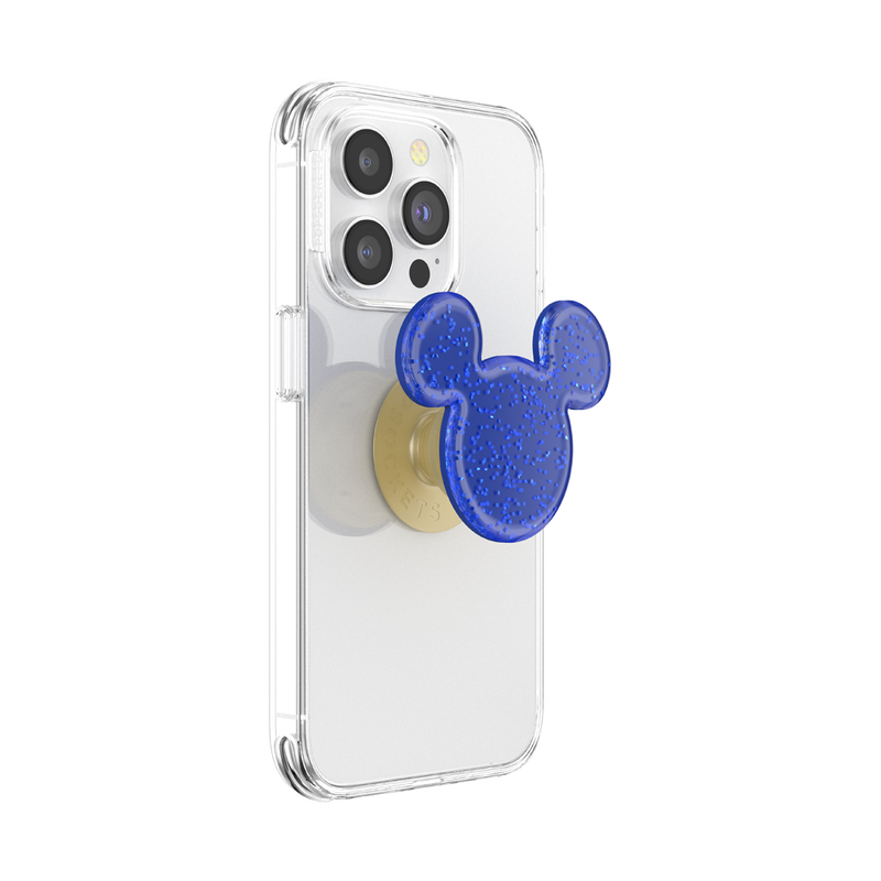 Earridescent Navy Glitter Mickey Mouse — Adhesive PopGrip image number 5