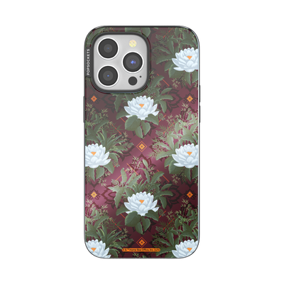 Mirror Lush White Lotus — iPhone 15 Pro Max MagSafe Case