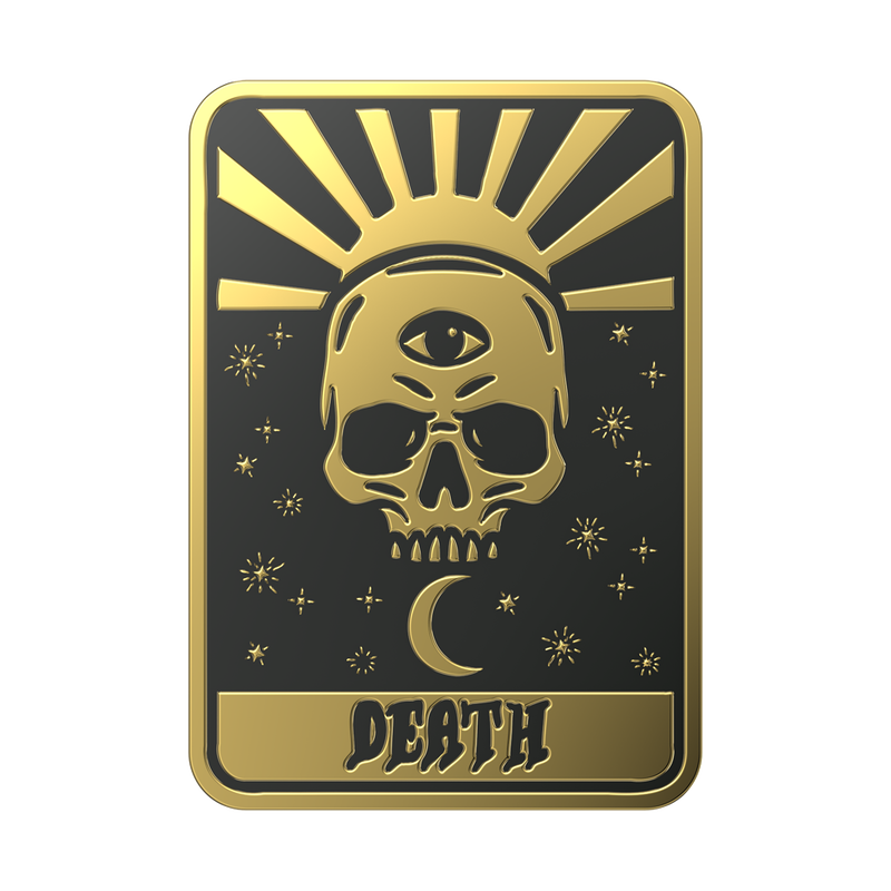 Kan ikke læse eller skrive brysomme konkurrence Enamel Tarot Card Death Telefongreb | PopSockets DK