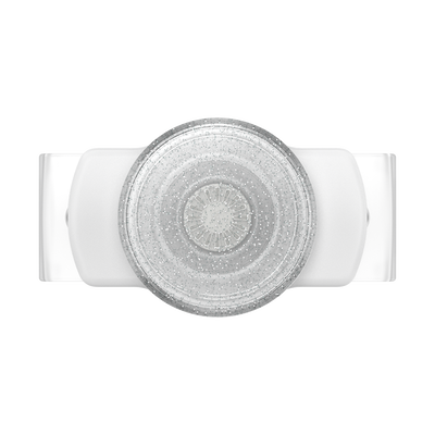 Clear Glitter Silver — Slide Stretch PopGrip