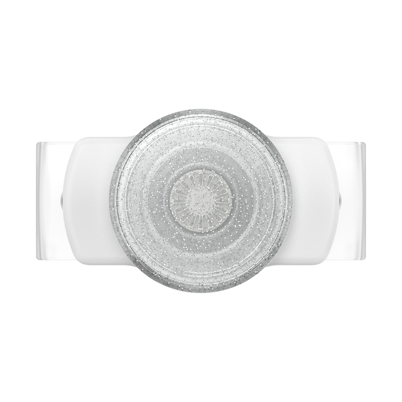 Clear Glitter Silver — Slide Stretch PopGrip image number 0