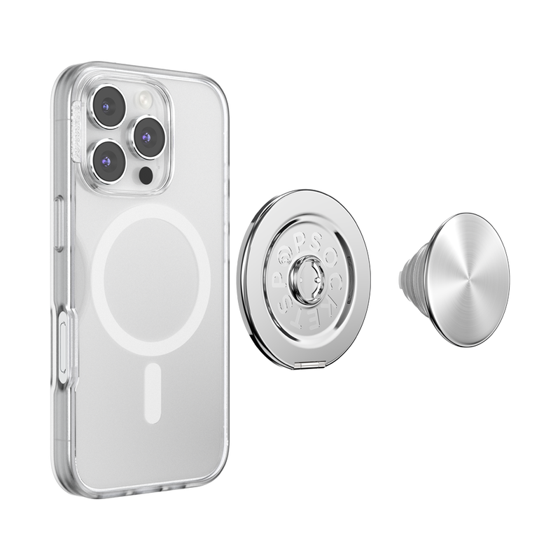 Aluminum Radial Silver —  MagSafe Kick-Out Grip & Stand image number 5