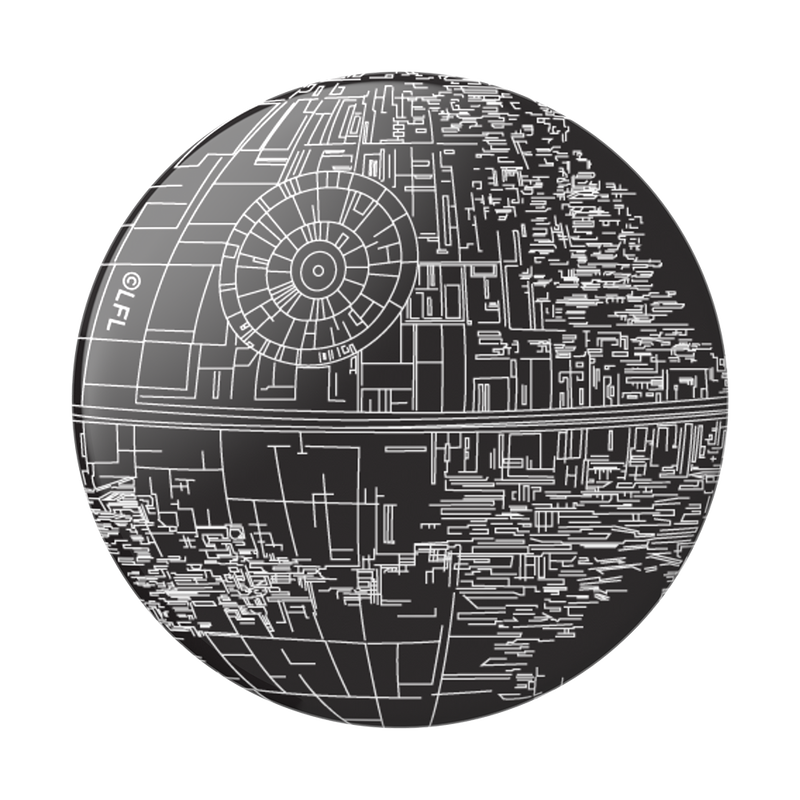 Aluminum Death Star — Adhesive PopGrip image number 1