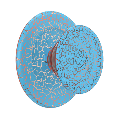 Crackle Denali Printed Orange Zest — MagSafe PopGrip