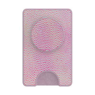 PopWallet+ Iridescent Pebbled Blush