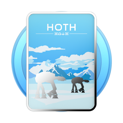 Secondary image for hover Enamel Welcome To Hoth — MagSafe PopGrip