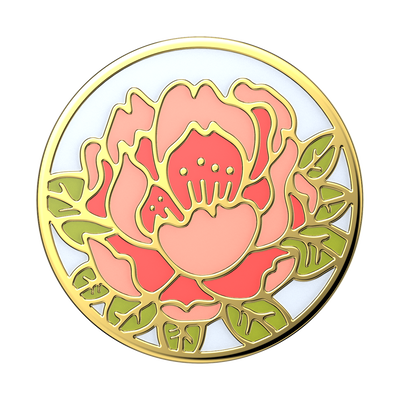 Enamel Blooming Peony Pink