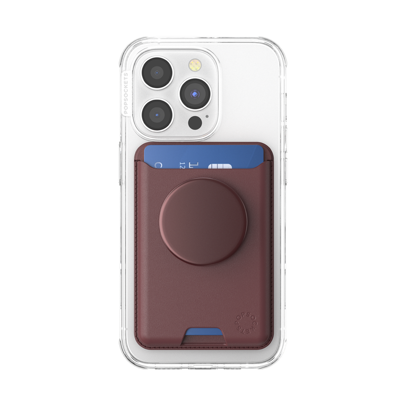 Aluminum Oxblood — Softgoods PopWallet+ for MagSafe image number 4