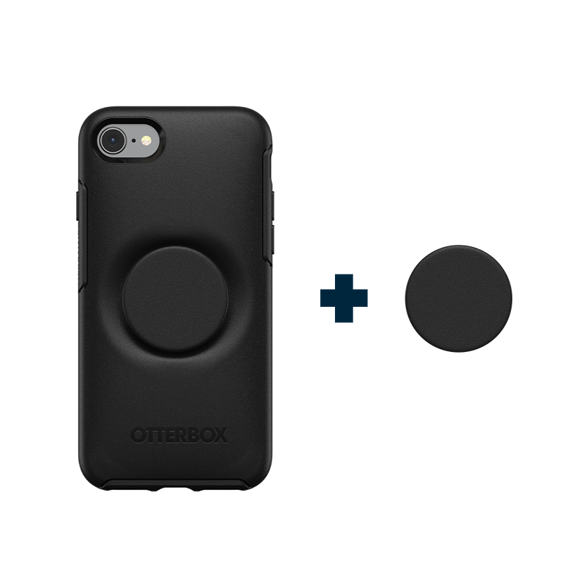 Otter + Pop Black Symmetry Series Case — iPhone SE/7/8 image number 2