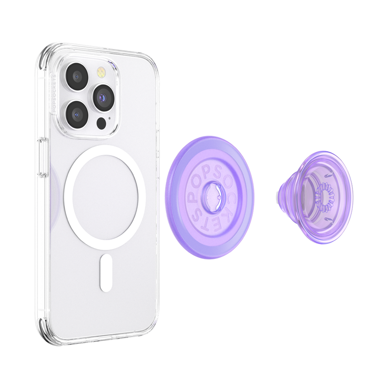 Lavender Translucent — PopGrip for MagSafe - Round image number 6