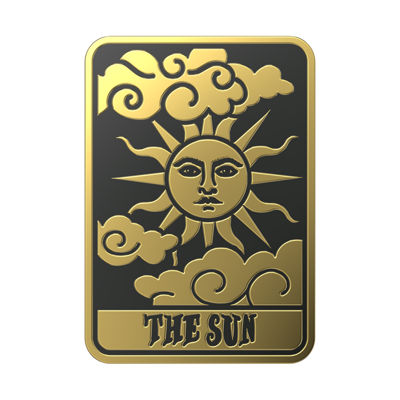 Enamel Tarot Card Sun image number 0